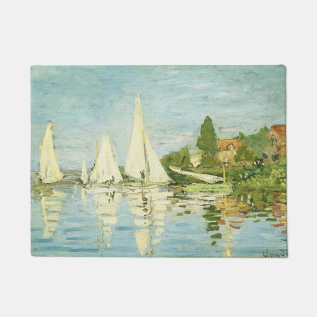 Claude Monet. Regattas at Argenteuil Deurmat (Voorkant)