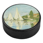 Claude Monet. Regattas at Argenteuil Hockey Puck (3/4)