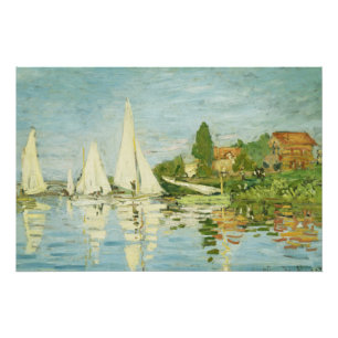 Claude Monet. Regattas at Argenteuil Perfect Poster