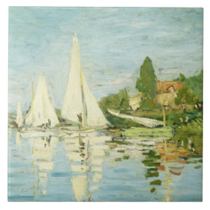 Claude Monet. Regattas at Argenteuil Tegeltje