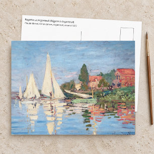 Claude Monet - Regatta's bij Argenteuil Briefkaart
