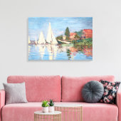 Claude Monet - Regatta's bij Argenteuil Canvas Afdruk (Insitu (Woonkamer))