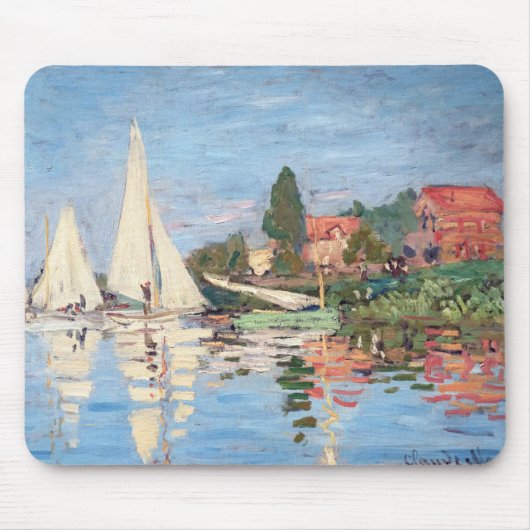 Claude Monet - Regatta's bij Argenteuil Muismat (Voorkant)
