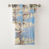 Claude Monet - Regattas in Argenteuil Bad Handdoek (Insitu)