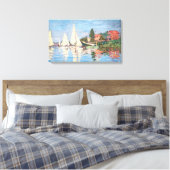Claude Monet - Regattas in Argenteuil Canvas Afdruk (Insitu (Slaapkamer))