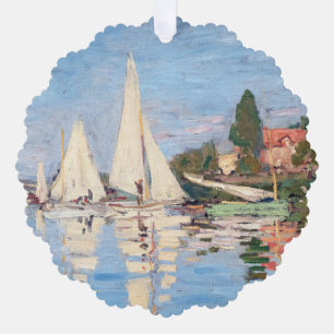 Claude Monet - Regattas in Argenteuil Ornament Kaart
