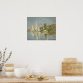 Claude Monet - Regattas in Argenteuil Poster (Keuken)