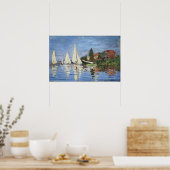 Claude Monet Regattas in Argenteuil Poster (Keuken)