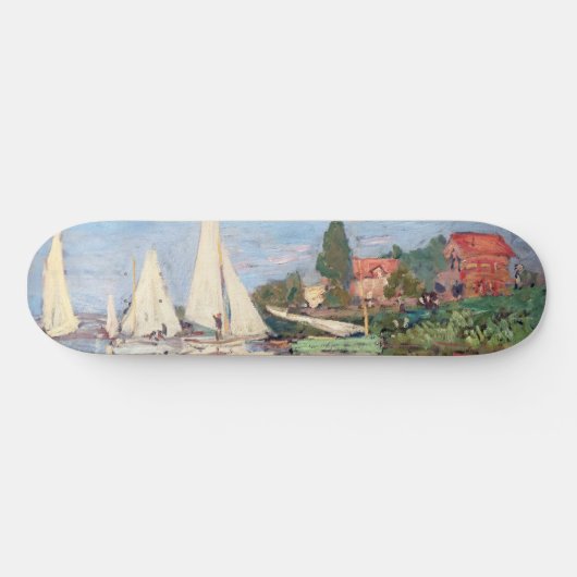 Claude Monet - Regattas in Argenteuil Skateboard (Horizontaal)