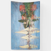 Claude Monet - Regattas in Argenteuil Spandoek (Verticaal)