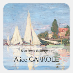 Claude Monet - Regattas in Argenteuil Vierkante Sticker