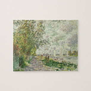 Claude Monet Riverbank bij Gennevilliers Legpuzzel