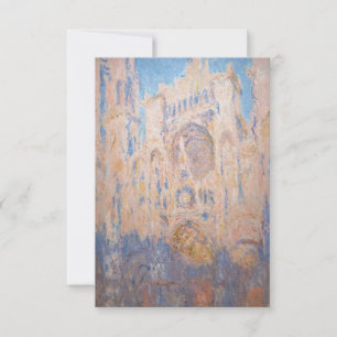 Claude Monet - Rouen Cathedraal bij zonsondergang Bedankkaart