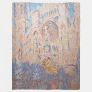 Claude Monet - Rouen Cathedraal bij zonsondergang Fleece Deken