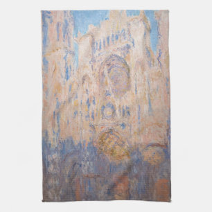 Claude Monet - Rouen Cathedraal bij zonsondergang Theedoek
