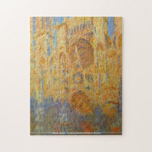 Claude Monet - Rouen Cathedraal Facade op Sunset Legpuzzel