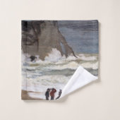 Claude Monet - Rough Zee at Etretat Bad Handdoek (Wasdoekje)