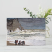 Claude Monet - Rough Zee at Etretat Kaart (Staand voorkant)