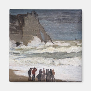 Claude Monet - Rough Zee at Etretat Magneet