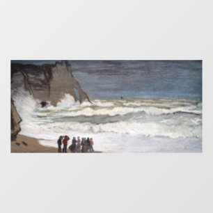 Claude Monet - Rough Zee at Etretat Raamsticker