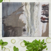 Claude Monet - Rough Zee at Etretat Theedoek (Gevouwen)