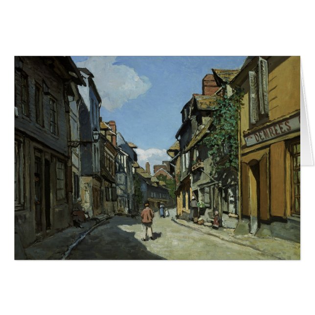 Claude Monet - Rue de la Bavole, Honfleur (Devant horizontal)