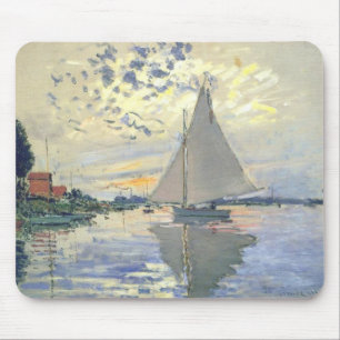 Claude Monet - Sailboat bij Le Petit Gennevilliers Muismat