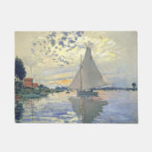 Claude Monet - Sailboot bij Le Petit Gennevilliers Deurmat (Voorkant)