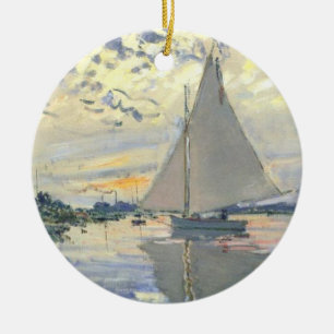 Claude Monet - Sailboot bij Le Petit Gennevilliers Keramisch Ornament