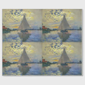 Claude Monet - Sailboot in Le Petit-Gennevilliers Cadeaupapier (Vlak)