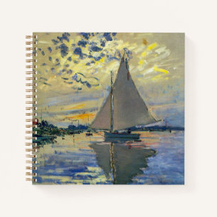 Claude Monet - Sailboot in Le Petit-Gennevilliers Notitieboek