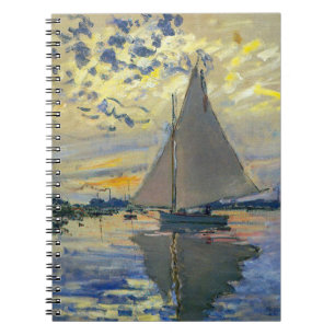 Claude Monet - Sailboot in Le Petit-Gennevilliers Notitieboek