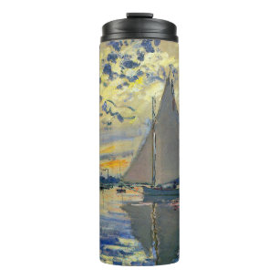 Claude Monet - Sailboot in Le Petit-Gennevilliers Thermosbeker