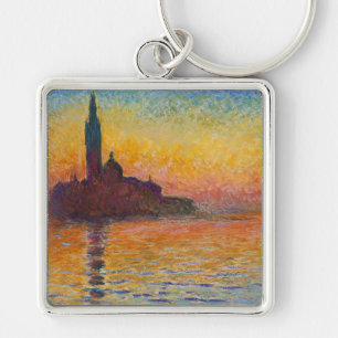 Claude Monet - San Giorgio Maggiore bij schemering Sleutelhanger