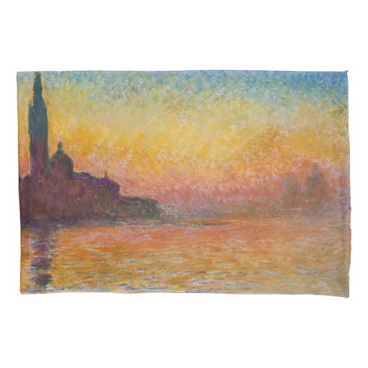 Claude Monet - San Giorgio Maggiore in Dusk Kussensloop (Voorkant)
