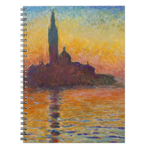 Claude Monet - San Giorgio Maggiore in Dusk Notitieboek