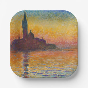Claude Monet - San Giorgio Maggiore in Dusk Papieren Bordje