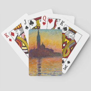 Claude Monet - San Giorgio Maggiore in Dusk Pokerkaarten