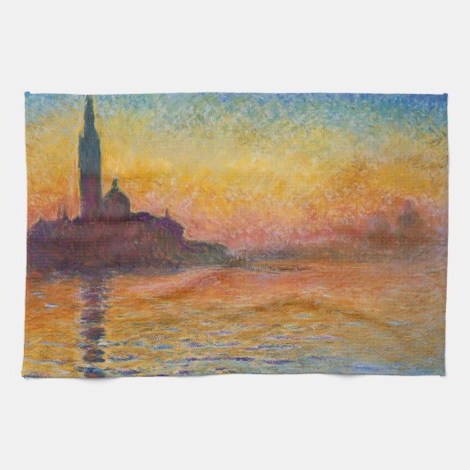 Claude Monet - San Giorgio Maggiore in Dusk Theedoek (Horizontaal)