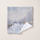 Claude Monet - Scène de neige à Argenteuil (Gant de toilette)
