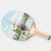 Claude Monet. Schepen die op de zegen in Rouen rij Tafeltennisbatje (Zijkant)