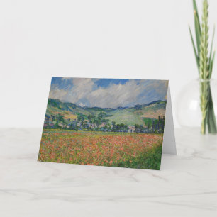Claude Monet Schilderen, Poppy Field bij Giverny Kaart