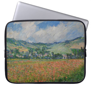 Claude Monet Schilderen, Poppy Field bij Giverny Laptop Sleeve