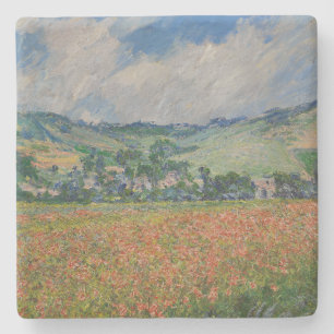 Claude Monet Schilderen, Poppy Field bij Giverny Stenen Onderzetter
