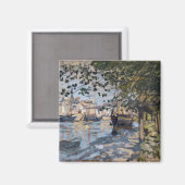 Claude Monet | Seine te Rouen, 1872 Magneet (Voorkant / Achterkant)