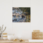 Claude Monet | Seine te Rouen, 1872 Poster (Keuken)