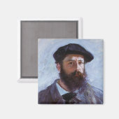 Claude Monet Self-Portrait Magneet (Voorkant / Achterkant)