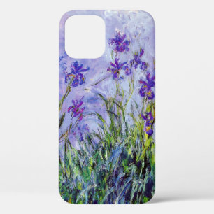 Claude Monet Sering Iriden Vintage Bloem Blauw iPhone 12 Hoesje