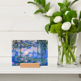 Claude Monet Shades of Blue Water Lilies Print