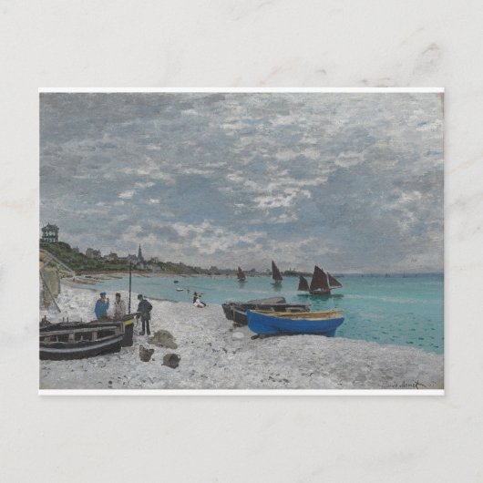 Claude Monet Sky Clouds Boten Schepen Zee Oceaan Briefkaart (Voorkant)